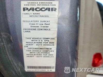 Zdjęcie 12 z 14 samochodu: 2021 PETERBILT 567 TRUCK CAB AND CHASSIS VIN:1XPCD49X3MD749638 - miniatura