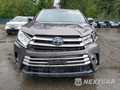 Piąte zdjęcie samochodu w środku: 2019 TOYOTA HIGHLANDER HYBRID XLE VIN:5TDJGRFH6KS056204 - miniatura