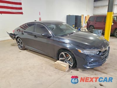 Czwarte zdjęcie samochodu z boku: 2022 HONDA ACCORD SPORT VIN:1HGCV1F35NA032211 - miniatura