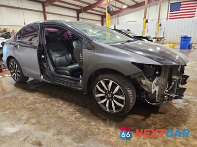 Czwarte zdjęcie samochodu z boku: 2015 HONDA CIVIC EXL VIN:19XFB2F93FE246997 - miniatura
