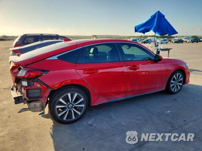 Trzecie zdjęcie samochodu z tyłu: 2022 HONDA CIVIC EXL VIN:19XFL1H75NE009395 - miniatura