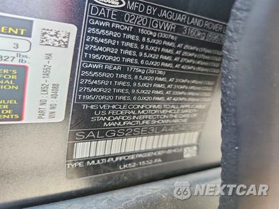 Zdjęcie 13 z 13 samochodu: 2020 LAND ROVER RANGE ROVER P525 HSE VIN:SALGS2SE3LA404088 - miniatura