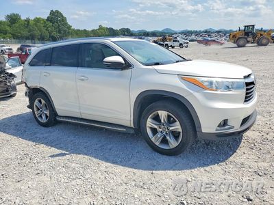 Czwarte zdjęcie samochodu z boku: 2016 TOYOTA HIGHLANDER LIMITED PLATINUM VIN:5TDYKRFH1GS179459 - miniatura