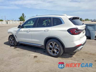 Drugie zdjęcie samochodu z przodu: 2022 BMW X3 SDRIVE30I VIN:WBX47DP01NN162470 - miniatura