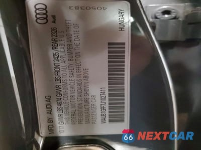 Zdjęcie 12 z 12 samochodu: 2018 AUDI S3 PREMIUM PLUS VIN:WAUB1GFF7J1027411 - miniatura