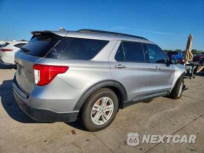 Trzecie zdjęcie samochodu z tyłu: 2021 FORD EXPLORER XLT VIN:1FMSK8DH5MGC19238 - miniatura