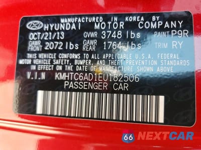 Zdjęcie 13 z 13 samochodu: 2014 HYUNDAI VELOSTER BASE VIN:KMHTC6AD1EU182506 - miniatura