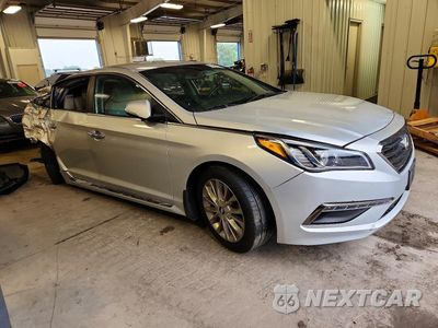 Czwarte zdjęcie samochodu z boku: 2015 HYUNDAI SONATA LIMITED VIN:5NPE34AF5FH089891 - miniatura