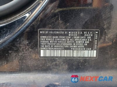 Zdjęcie 12 z 12 samochodu: 2020 VOLKSWAGEN JETTA S VIN:3VWC57BU9LM089377 - miniatura