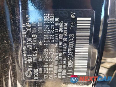 Zdjęcie 12 z 12 samochodu: 2023 HYUNDAI KONA N LINE VIN:KM8K3CA37PU007438 - miniatura
