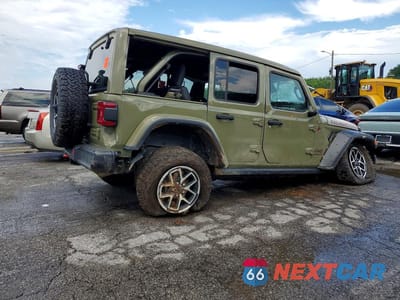 Trzecie zdjęcie samochodu z tyłu: 2026 JEEP WRANGLER RUBICON VIN:1C4PJXFN8TW154805 - miniatura
