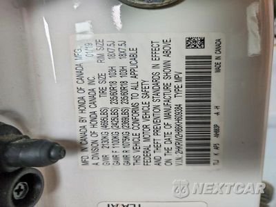 Zdjęcie 13 z 13 samochodu: 2019 HONDA CR-V EXL VIN:2HKRW2H86KH609384 - miniatura