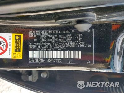 Zdjęcie 13 z 13 samochodu: 2012 TOYOTA HIGHLANDER BASE VIN:5TDZA3EH9CS020575 - miniatura
