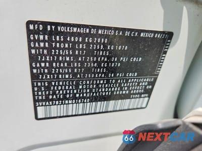 Zdjęcie 13 z 13 samochodu: 2022 VOLKSWAGEN TAOS S VIN:3VVAX7B21NM016740 - miniatura