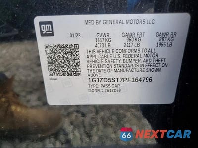 Zdjęcie 12 z 12 samochodu: 2023 CHEVROLET MALIBU LT VIN:1G1ZD5ST7PF164796 - miniatura