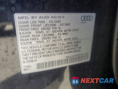 Zdjęcie 13 z 13 samochodu: 2015 AUDI Q7 TDI PRESTIGE VIN:WA1LMAFE9FD007938 - miniatura
