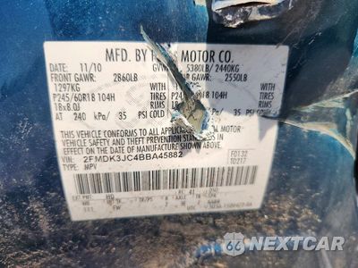 Zdjęcie 13 z 13 samochodu: 2011 FORD EDGE SEL VIN:2FMDK3JC4BBA45882 - miniatura