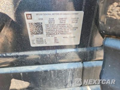 Zdjęcie 12 z 12 samochodu: 2019 CHEVROLET EQUINOX LT VIN:2GNAXLEX7K6123111 - miniatura