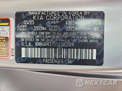 Zdjęcie 12 z 12 samochodu: 2026 KIA K5 GT LINE VIN:KNAG64J75T5397029 - miniatura