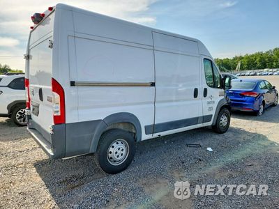 Trzecie zdjęcie samochodu z tyłu: 2018 RAM PROMASTER 2500 DELIVERY VAN VIN:3C6TRVCG9JE156434 - miniatura