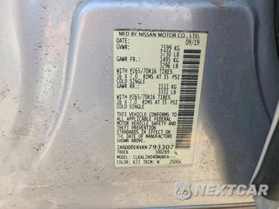 Zdjęcie 12 z 12 samochodu: 2019 NISSAN FRONTIER SV VIN:1N6DD0ERXKN793307 - miniatura
