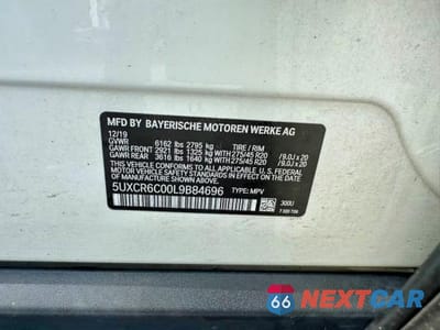 Zdjęcie 10 z 10 samochodu: 2020 BMW X5 XDRIVE40I VIN:5UXCR6C00L9B84696 - miniatura