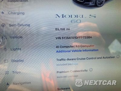 Zdjęcie 9 z 13 samochodu: 2015 TESLA MODEL S 60 VIN:5YJSA1S10FFP73384 - miniatura