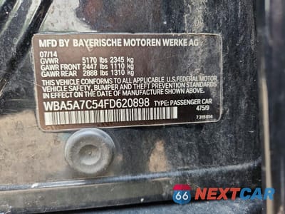 Zdjęcie 12 z 12 samochodu: 2015 BMW 528 XI VIN:WBA5A7C54FD620898 - miniatura