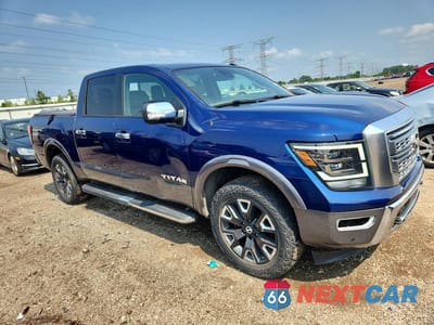 Czwarte zdjęcie samochodu z boku: 2021 NISSAN TITAN PLATINUM RESERVE VIN:1N6AA1ED1MN523889 - miniatura