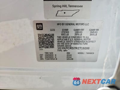 Zdjęcie 14 z 14 samochodu: 2024 CADILLAC XT6 PREMIUM LUXURY VIN:1GYKPCRS7RZ719288 - miniatura