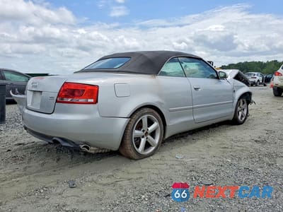 Trzecie zdjęcie samochodu z tyłu: 2007 AUDI A4 3.2 CABRIOLET QUATTRO VIN:WAUDH48H57K026200 - miniatura