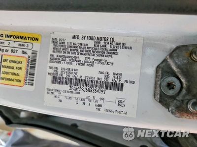 Zdjęcie 12 z 12 samochodu: 2017 FORD FUSION TITANIUM PHEV VIN:3FA6P0SU6HR354192 - miniatura