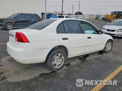 Trzecie zdjęcie samochodu z tyłu: 2001 HONDA CIVIC LX VIN:1HGES15531L060429 - miniatura
