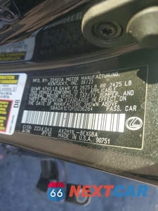 Zdjęcie 12 z 12 samochodu: 2023 LEXUS ES 300H BASE VIN:58ADA1C13PU036264 - miniatura