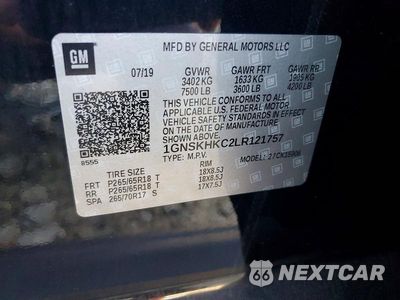 Zdjęcie 13 z 13 samochodu: 2020 CHEVROLET SUBURBAN K1500 LT VIN:1GNSKHKC2LR121757 - miniatura