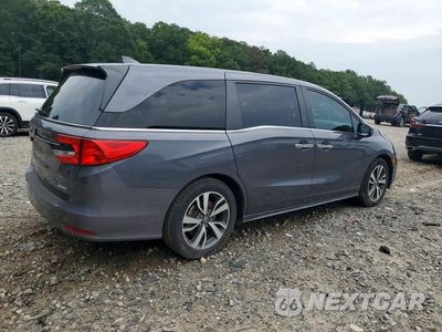 Trzecie zdjęcie samochodu z tyłu: 2023 HONDA ODYSSEY TOURING VIN:5FNRL6H85PB052604 - miniatura