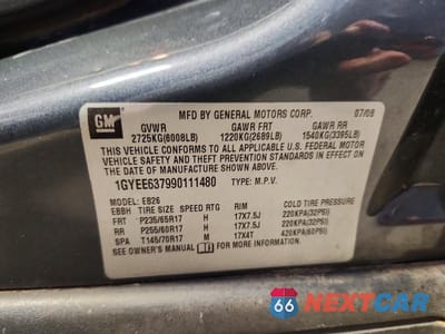 Zdjęcie 13 z 13 samochodu: 2009 CADILLAC SRX VIN:1GYEE637990111480 - miniatura