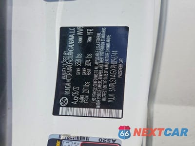 Zdjęcie 12 z 12 samochodu: 2023 HYUNDAI ELANTRA SEL VIN:5NPLS4AGXPH096744 - miniatura