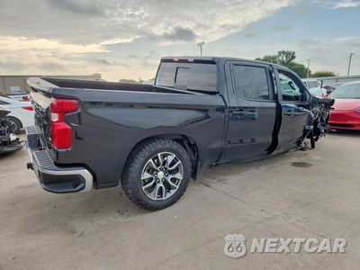 Trzecie zdjęcie samochodu z tyłu: 2023 CHEVROLET SILVERADO K1500 LT VIN:2GCUDDED1P1119327 - miniatura