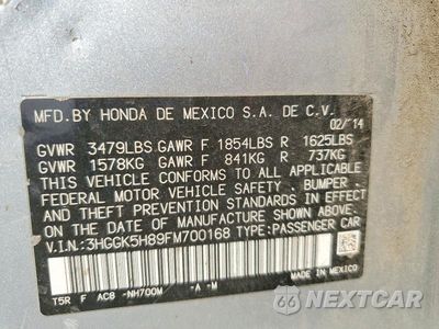 Zdjęcie 12 z 12 samochodu: 2015 HONDA FIT EX VIN:3HGGK5H89FM700168 - miniatura