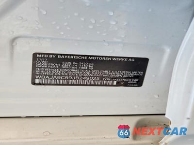 Zdjęcie 12 z 12 samochodu: 2018 BMW 530E VIN:WBAJA9C59JB249025 - miniatura