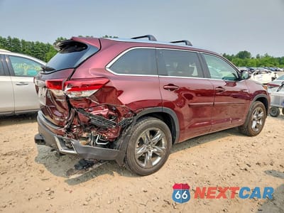 Trzecie zdjęcie samochodu z tyłu: 2017 TOYOTA HIGHLANDER HYBRID LIMITED PLATINUM VIN:5TDDGRFH6HS026030 - miniatura