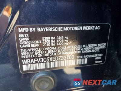 Zdjęcie 12 z 12 samochodu: 2014 BMW 535 D XDRIVE VIN:WBAFV3C5XEDZ33700 - miniatura