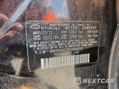 Zdjęcie 13 z 13 samochodu: 2013 HYUNDAI ELANTRA LIMITED VIN:KMHDH4AE3DU494859 - miniatura