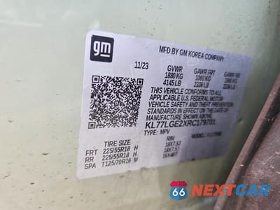 Zdjęcie 13 z 13 samochodu: 2024 CHEVROLET TRAX 1RS VIN:KL77LGE2XRC179701 - miniatura