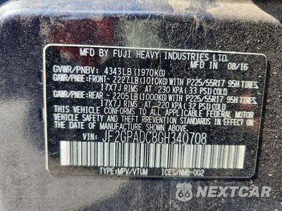 Zdjęcie 13 z 13 samochodu: 2016 SUBARU CROSSTREK PREMIUM VIN:JF2GPADC8GH340708 - miniatura
