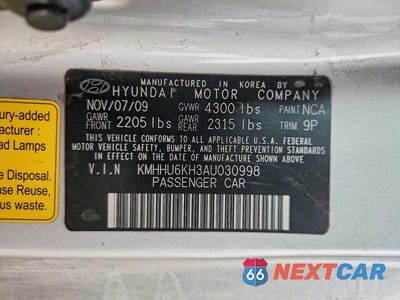 Zdjęcie 12 z 12 samochodu: 2010 HYUNDAI GENESIS COUPE 3.8L GRAND TOURING VIN:KMHHU6KH3AU030998 - miniatura