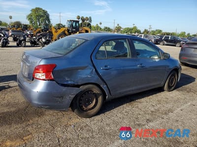 Trzecie zdjęcie samochodu z tyłu: 2012 TOYOTA YARIS FLEET VIN:JTDBT4K31CL016855 - miniatura