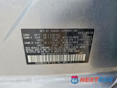 Zdjęcie 13 z 13 samochodu: 2025 SUBARU CROSSTREK SPORT VIN:4S4GUHF62S3748744 - miniatura
