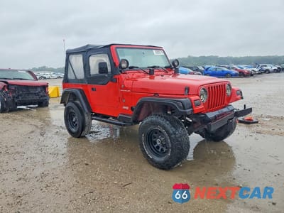 Czwarte zdjęcie samochodu z boku: 1997 JEEP WRANGLER / TJ SE VIN:1J4FY29P7VP401830 - miniatura
